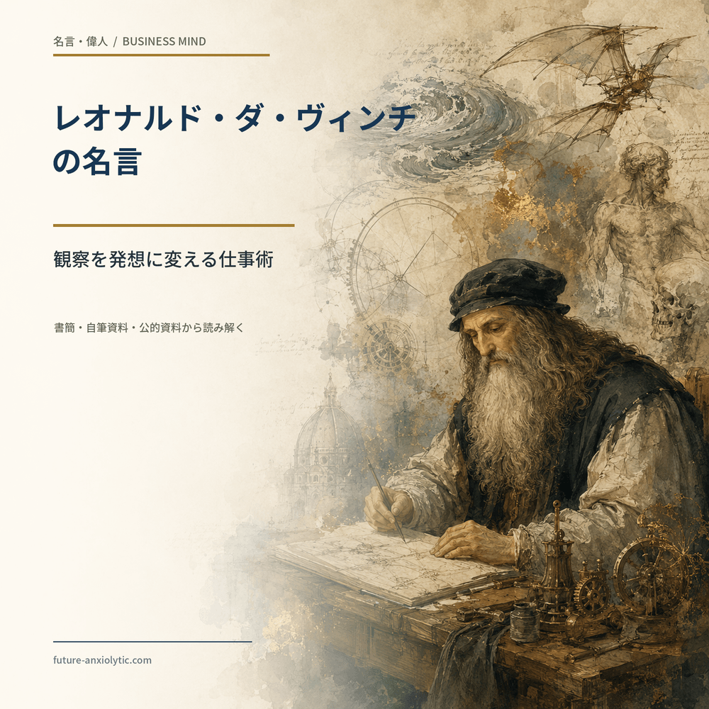 レオナルド・ダ・ヴィンチ 名言