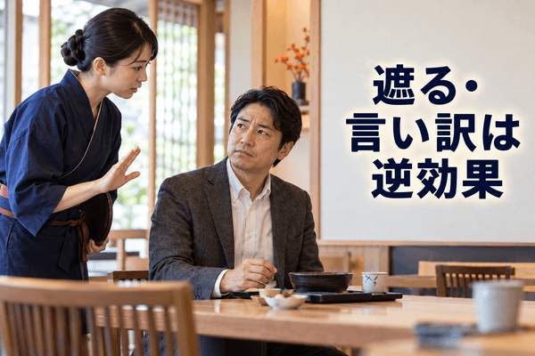 飲食店 クレーム対応 言い訳